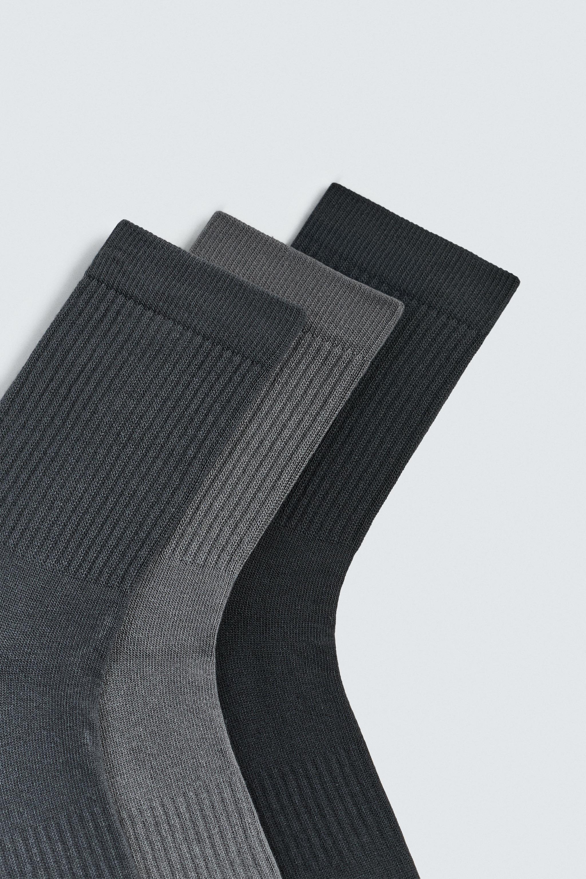 3-PACK RIBBED SOCKS